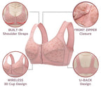 Seamless Comfortable Cotton Button Non-Wired Vest Style Large Size Bra Pack of 3 Pcs