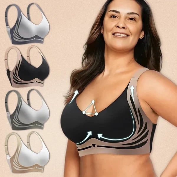 🎁Last Day 49% Off - Super Powerful Wireless Push-Up Seamless Bra 👍No more sagging breasts