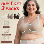 🏆Last Day Buy 1 Get 3 Packs🔥Super Firming Wire-Free Full Cup Bra All-Day Comfort No More Sagging (3-Pack Value Set)