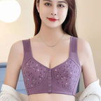 Seamless Comfortable Cotton Button Non-Wired Vest Style Large Size Bra Pack of 3 Pcs