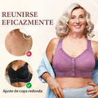 Seamless Breathable Front Closure Button Bra for Seniors