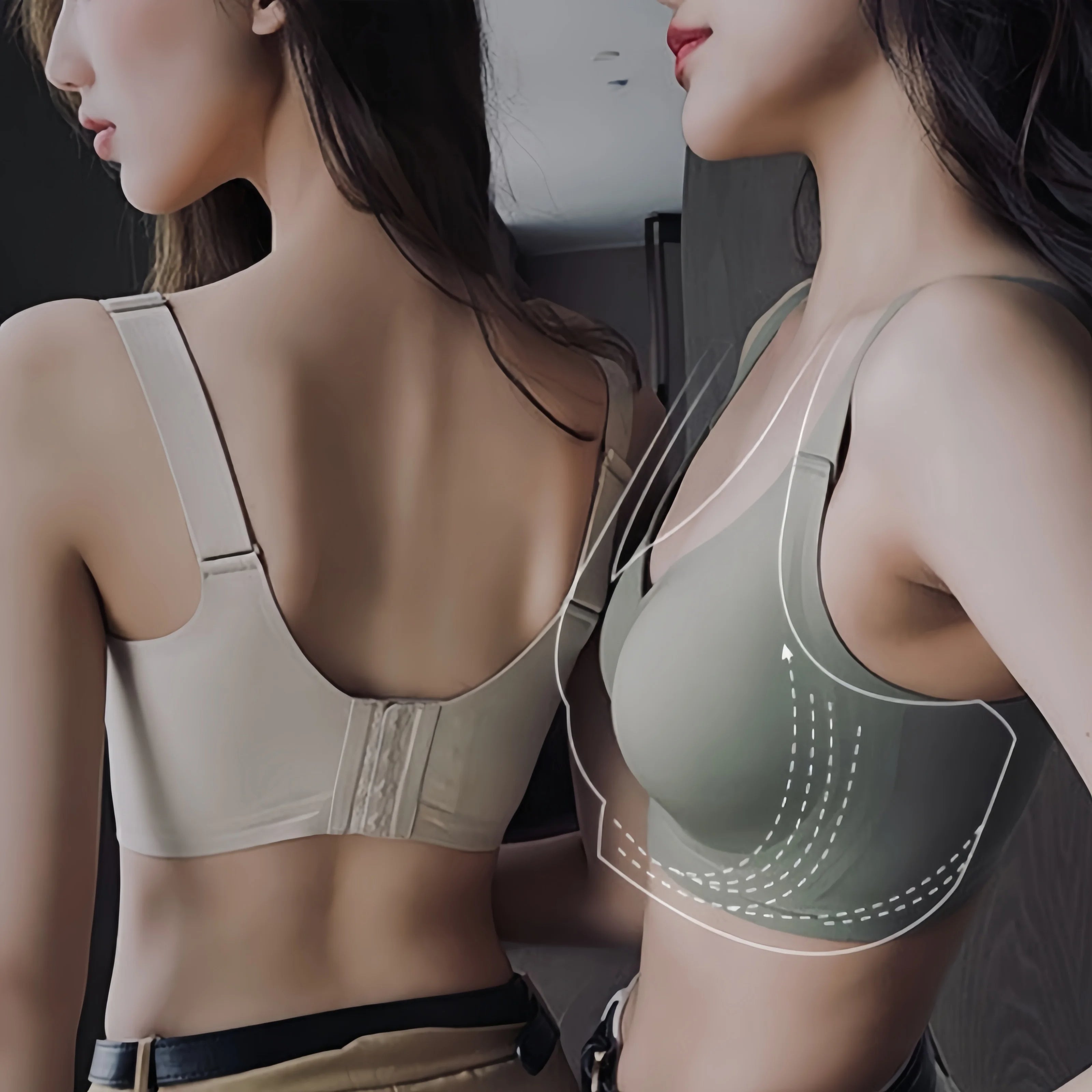 Seamless Soft Bra for Women With Wide Shoulder Strap For Summer